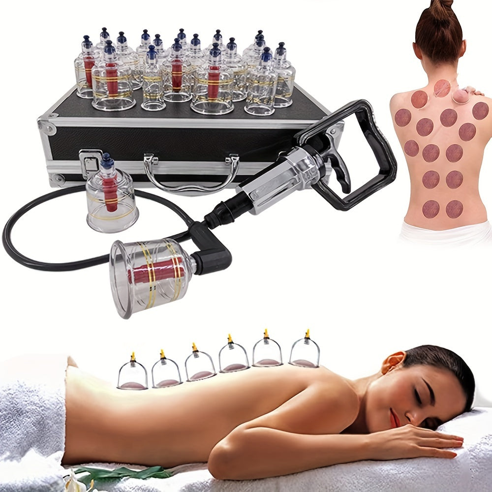 Plastic Cupping Therapy Set for Whole Body Vacuum Cups for Massage and Pain Relief