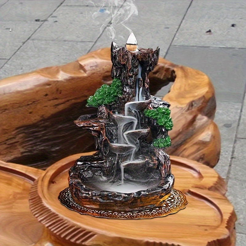 Waterfall Incense Holder for Home Decor and Meditation Yoga Spa Gift