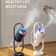 Rang-barang proektsiya kechki yorug'lik namlagich 360° aylanish bilan, USB bilan quvvatlanadigan, sayohat uchun, yotoqxona, ofis