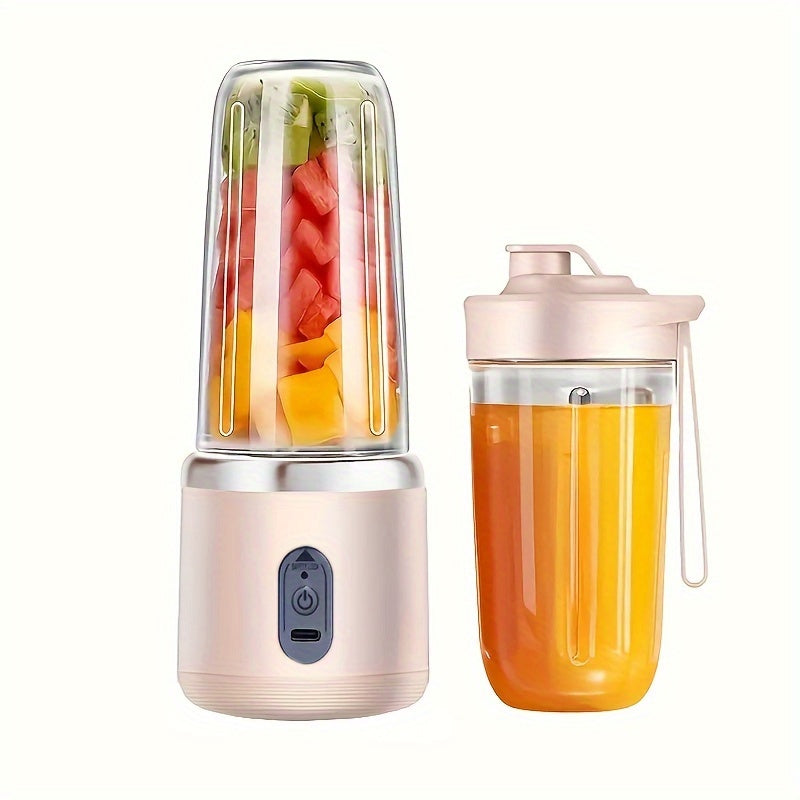 Portable Personal Blender 400ml USB Rechargeable Smoothie Juicer with 6 Blades