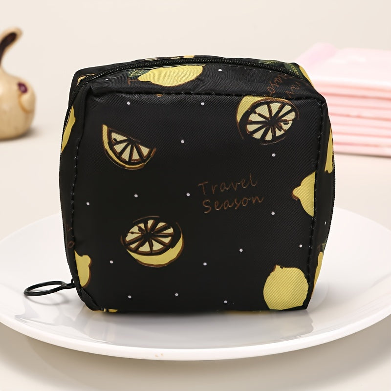 Sayohat uchun suv o'tkazmaydigan polyester kosmetika sumkasi, terini parvarish qilish va makiyaj uchun saqlash