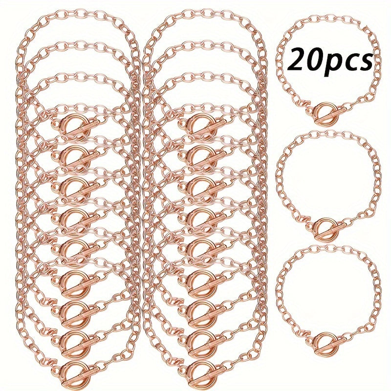 Handmade DIY Bracelet with Simple Style OT Buckle and Gold Accents for Couples and Friends