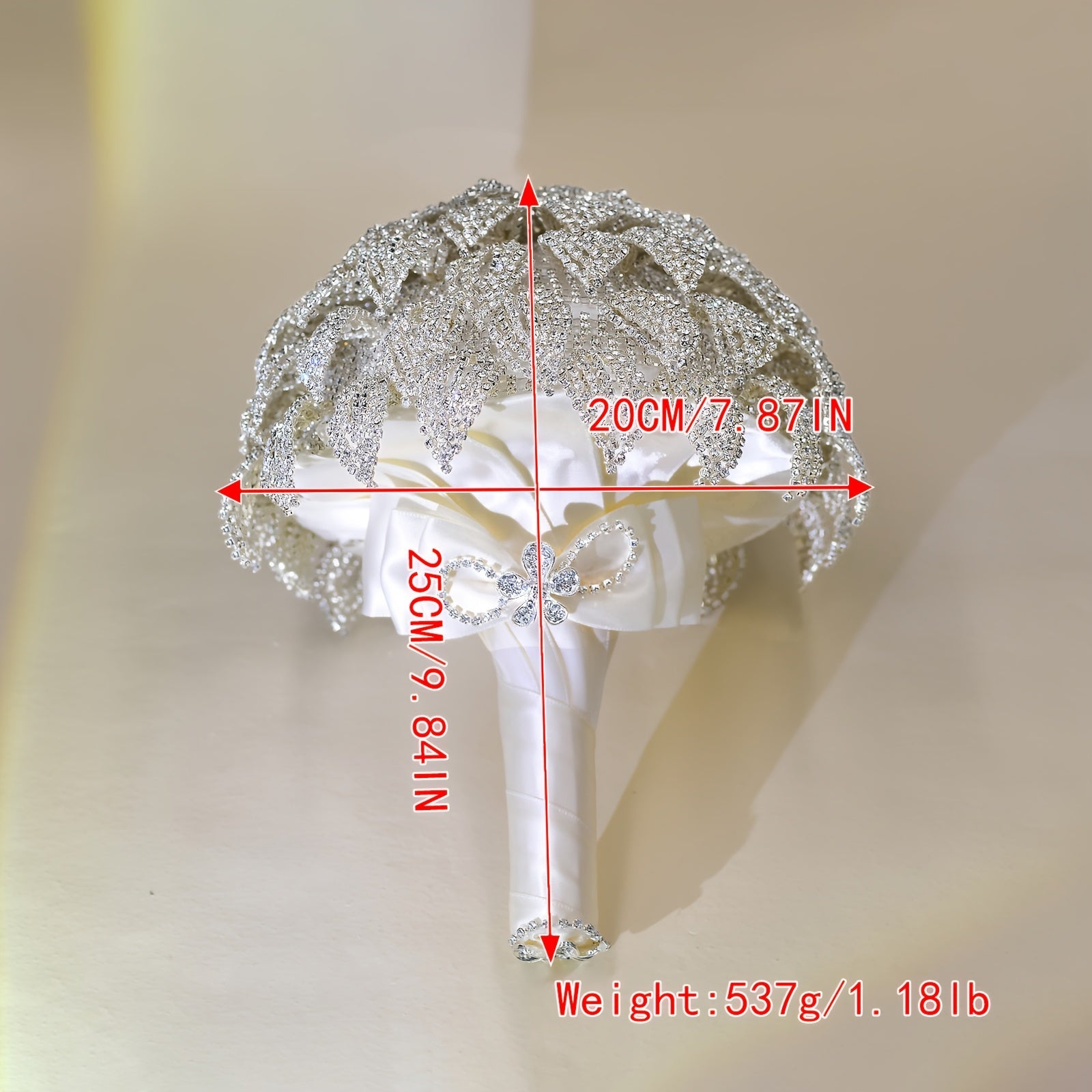 Sparkling Rhinestone Handheld Bouquet for Weddings and Special Occasions