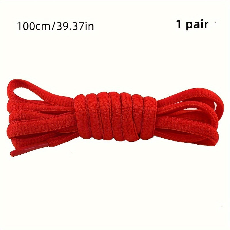 Unisex Classic Nylon Half Round Shoelaces for Sneakers 100cm-120cm