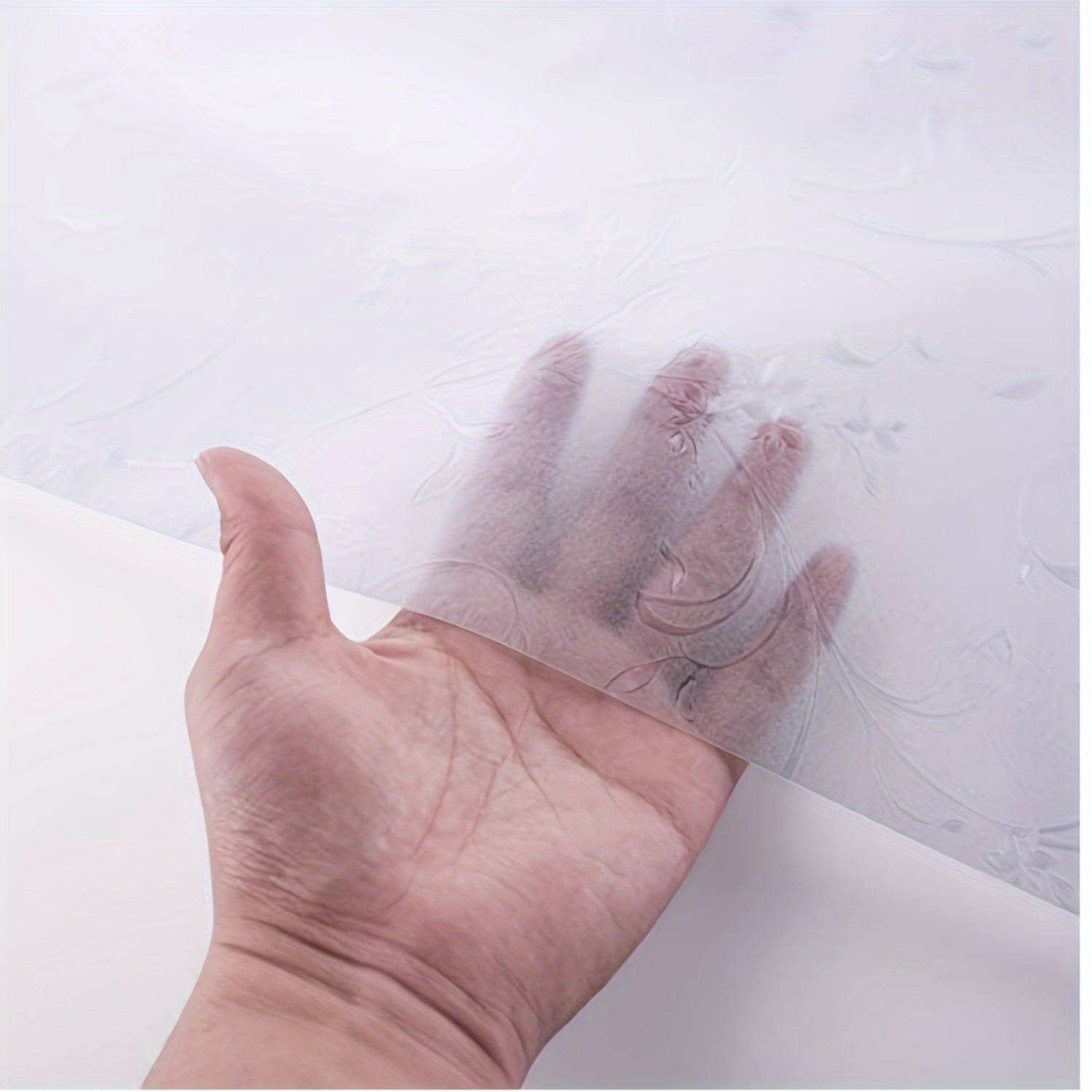 Película de vinilo para ventanas de vidrio esmerilado en rollo, con adhesivo estático, privacidad, bloqueo UV, removible, cortina