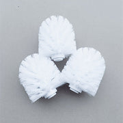 Toilet Brush Set with Handle and 3 Replacement Heads, No-Dead-Corner Design