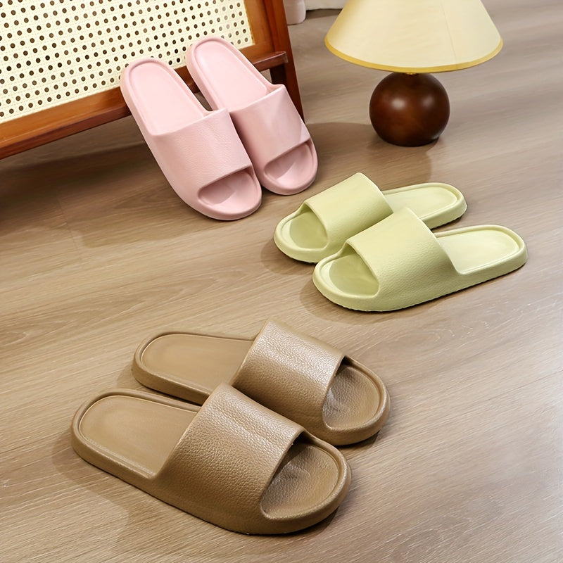 Ayollar uchun EVA shippaklar ochiq barmoqli, tekis tagli, ichki yozgi sandallar