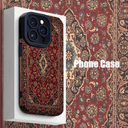 Retro Nordic American Ethnic Pattern TPU Phone Case for iPhone 16 Pro Max with Silicone Drop Protection