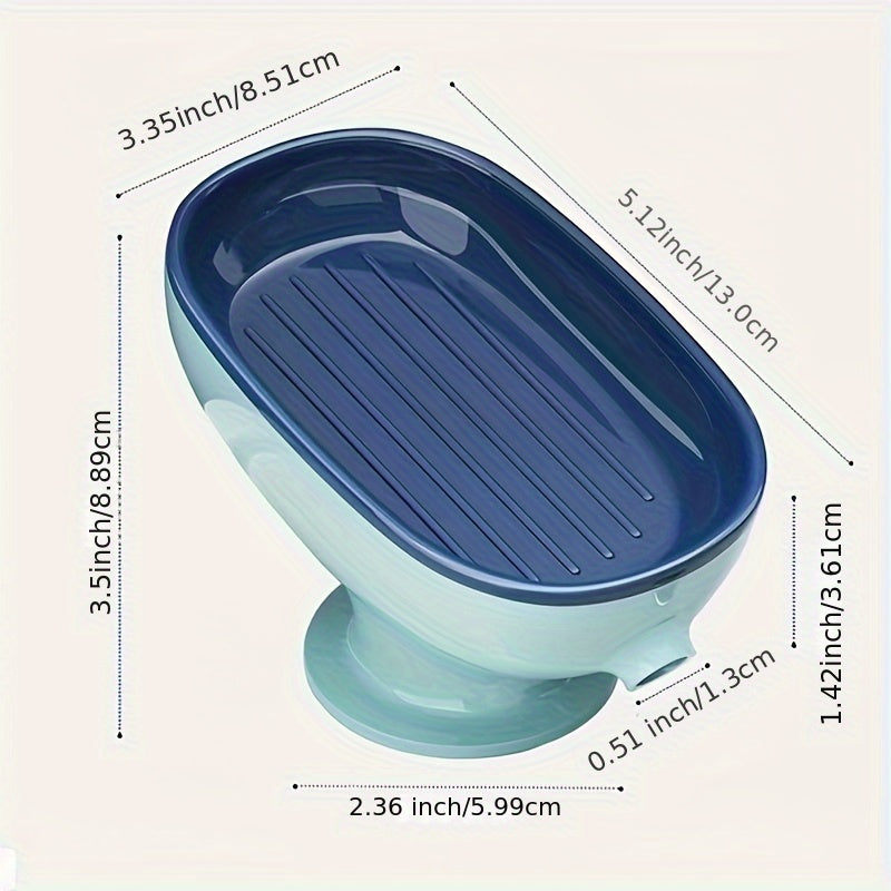 Plastik oval sabun idishi, oktopus so'rg'ichi, sirpanmaydigan asos. Sabunni ushlab turish uchun hammomda yoki oshxonada ishlatilishi mumkin. Hashamatli yengil dizayn.