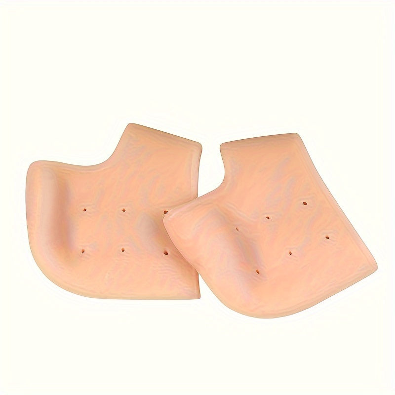 Unisex Gel Heel Cushion Sleeves for Cracked Heels Callus Removal