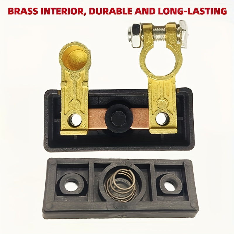 Negative Power Off Disconnect Switch Brass 12-24V Battery Kill Switch