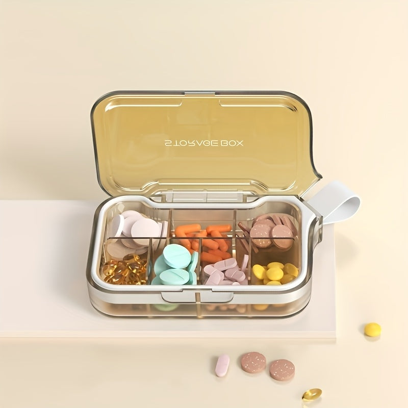 Sealed Polycarbonate 4/7 Compartment Pill Organizer Case Moisture-Proof