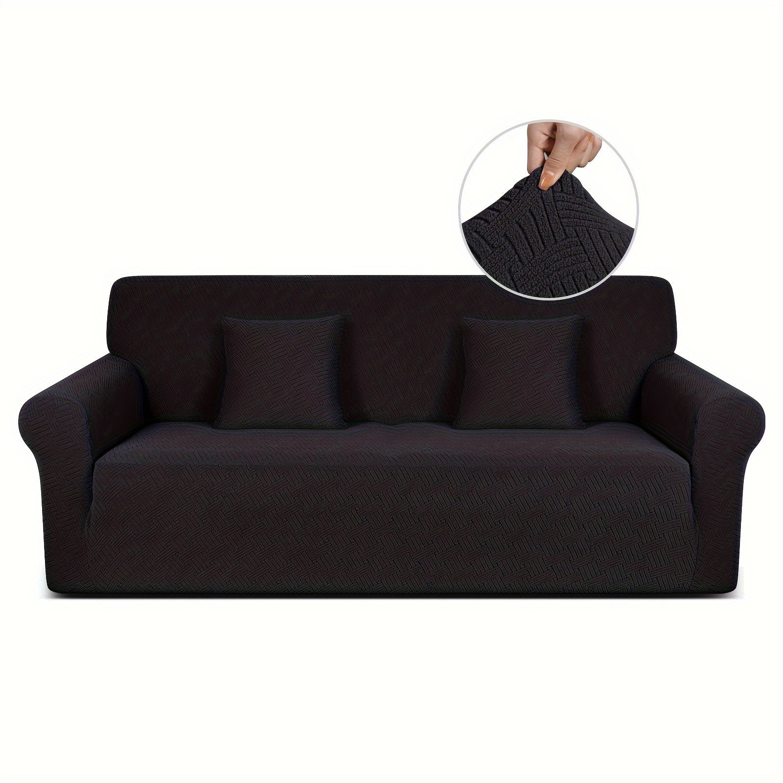 Thickened Jacquard Sofa Cover All-Elastic Bottom for 1-4 Seater Pet-Friendly