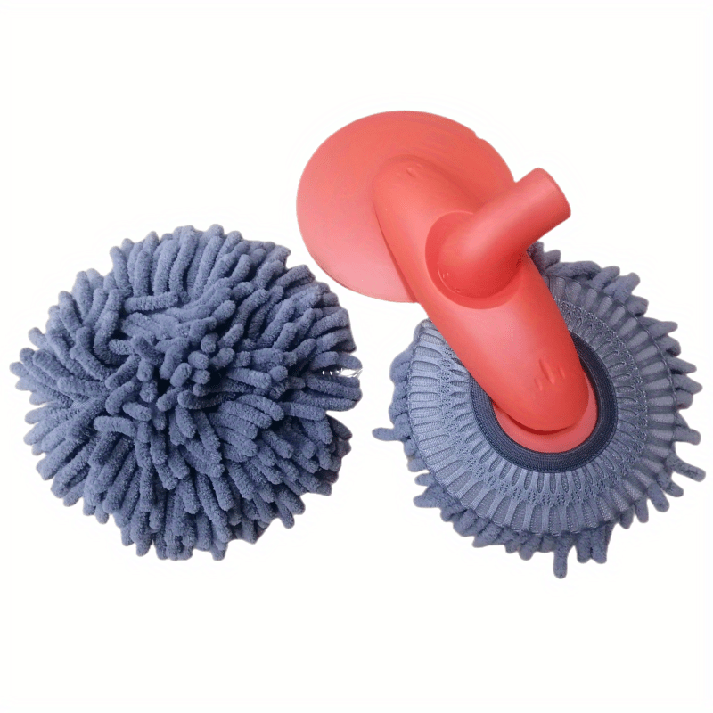 Microfiber Car Wash Brush Kit Double Brush Head Long Handle Cleaning Tool