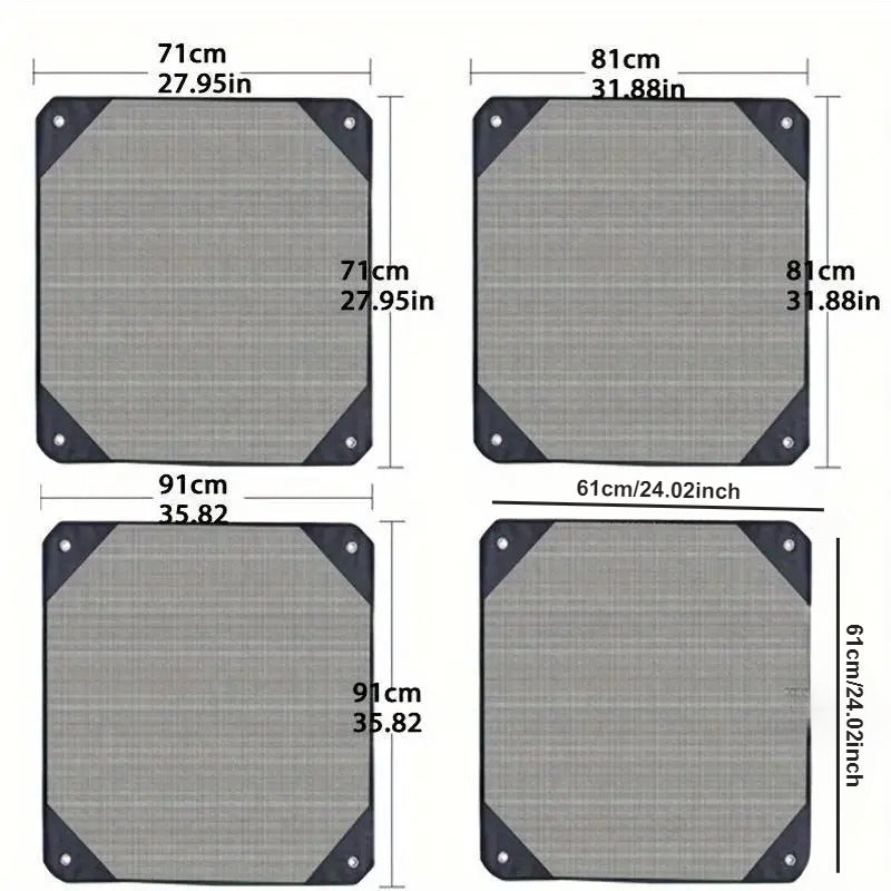 Universal Outdoor AC Cover Windproof Dustproof All-Season Mesh Protection