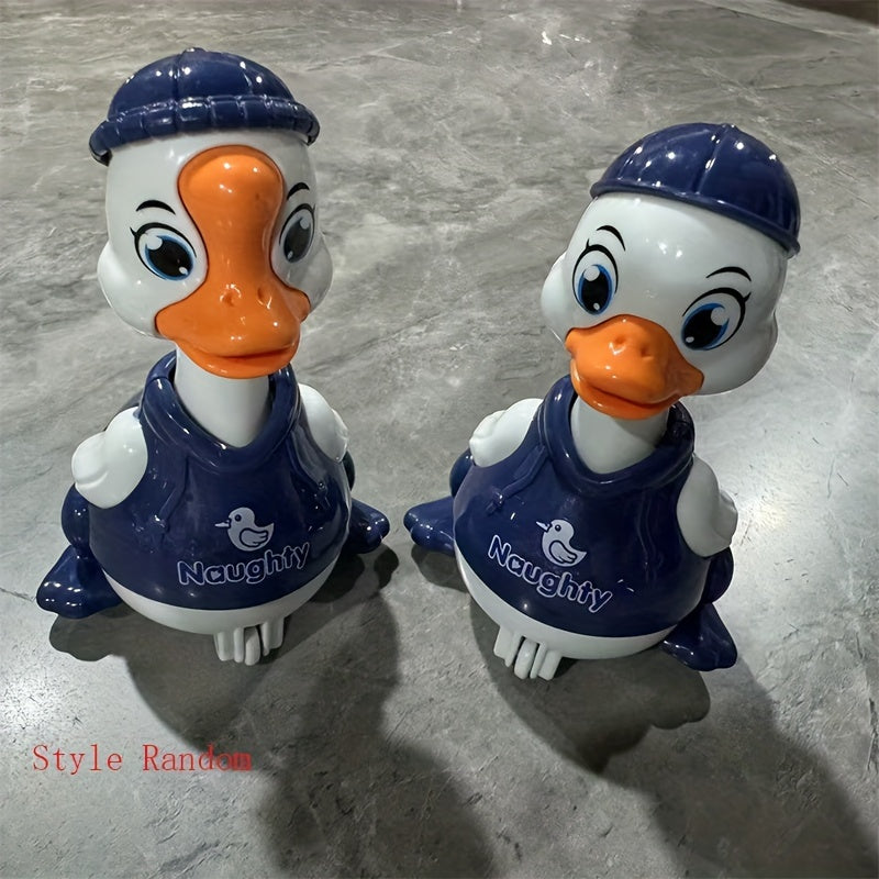 Bolalar uchun stress o'yinchoq o'rdak, batareya talab qilinmaydi, bosish bilan yuradi, bolalar uchun 0+ yoshda, turli ranglarda