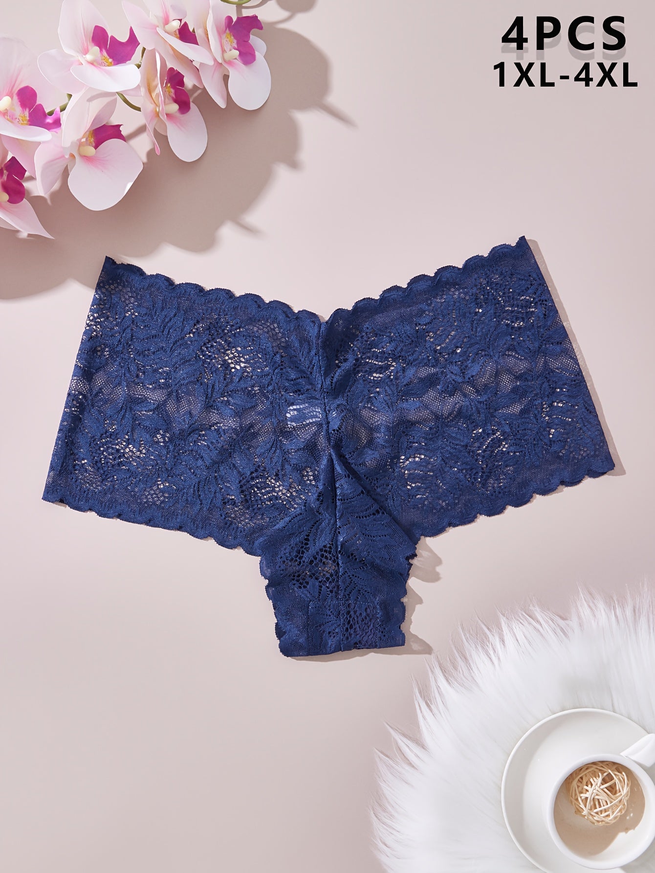 Plus o'lchamdagi ayollar uchun boxer shortlari, korsetli tafsilotlar, nafas oladigan qulaylik, 1XL dan 4XL gacha