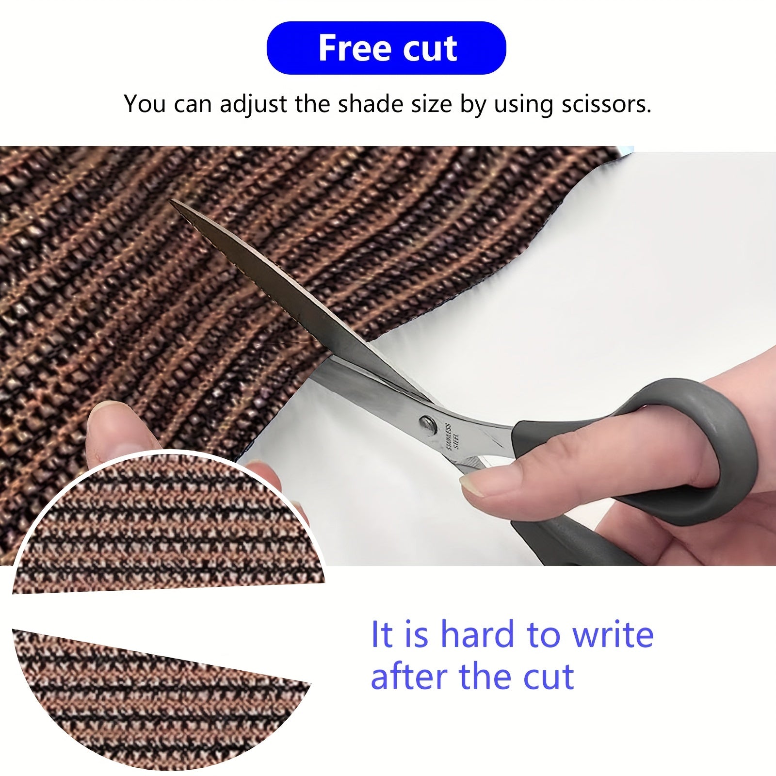 Cortina de balcón de polietileno de alta densidad para privacidad, protección UV, insonorización, ventilación, marrón