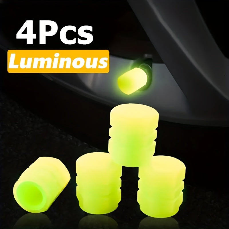 Car Tire Valve Caps Plastic Night Light 4/8/12 Pack for Cars Trucks SUVs Bikes