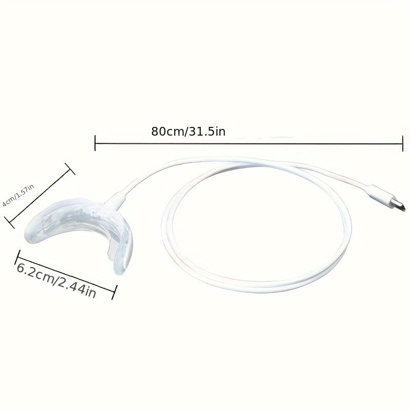 Blue LED Teeth Whitening Device for Home Use Compact Portable Easy to Carry