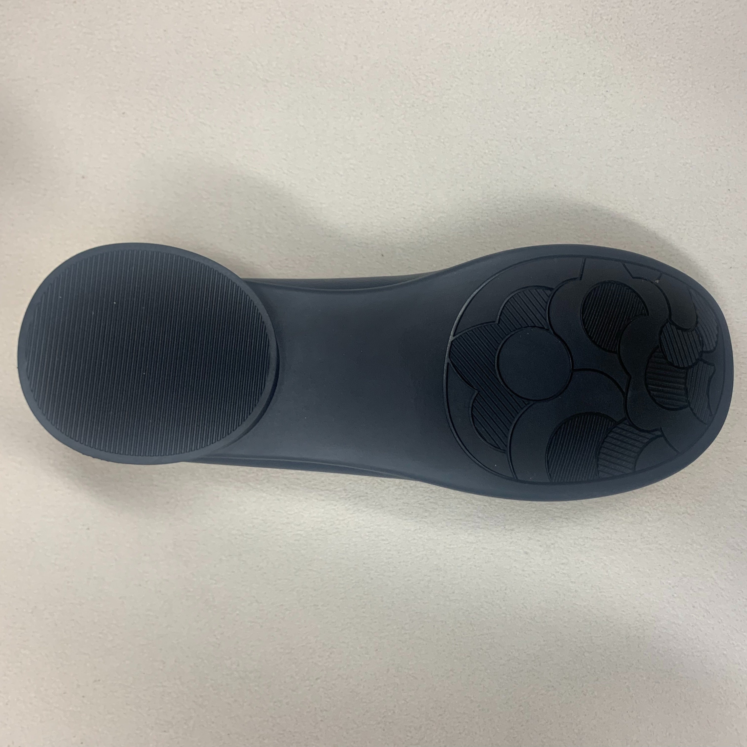 Zapatos planos negros para mujer con slip-on para trabajo, ligeros, de microfibra y suela de goma para todas las estaciones