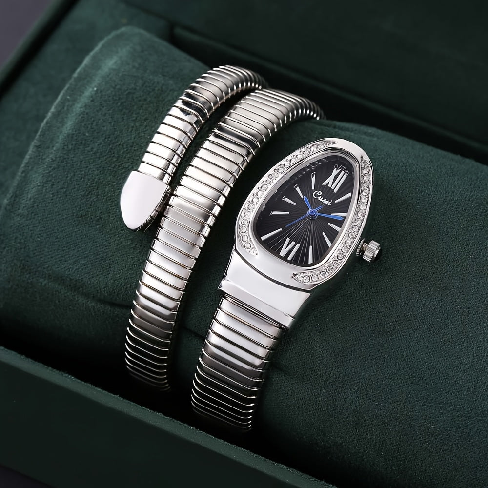 Ladies' Digital Quartz Watch with Charm, Oval Zinc Alloy Case, World Time