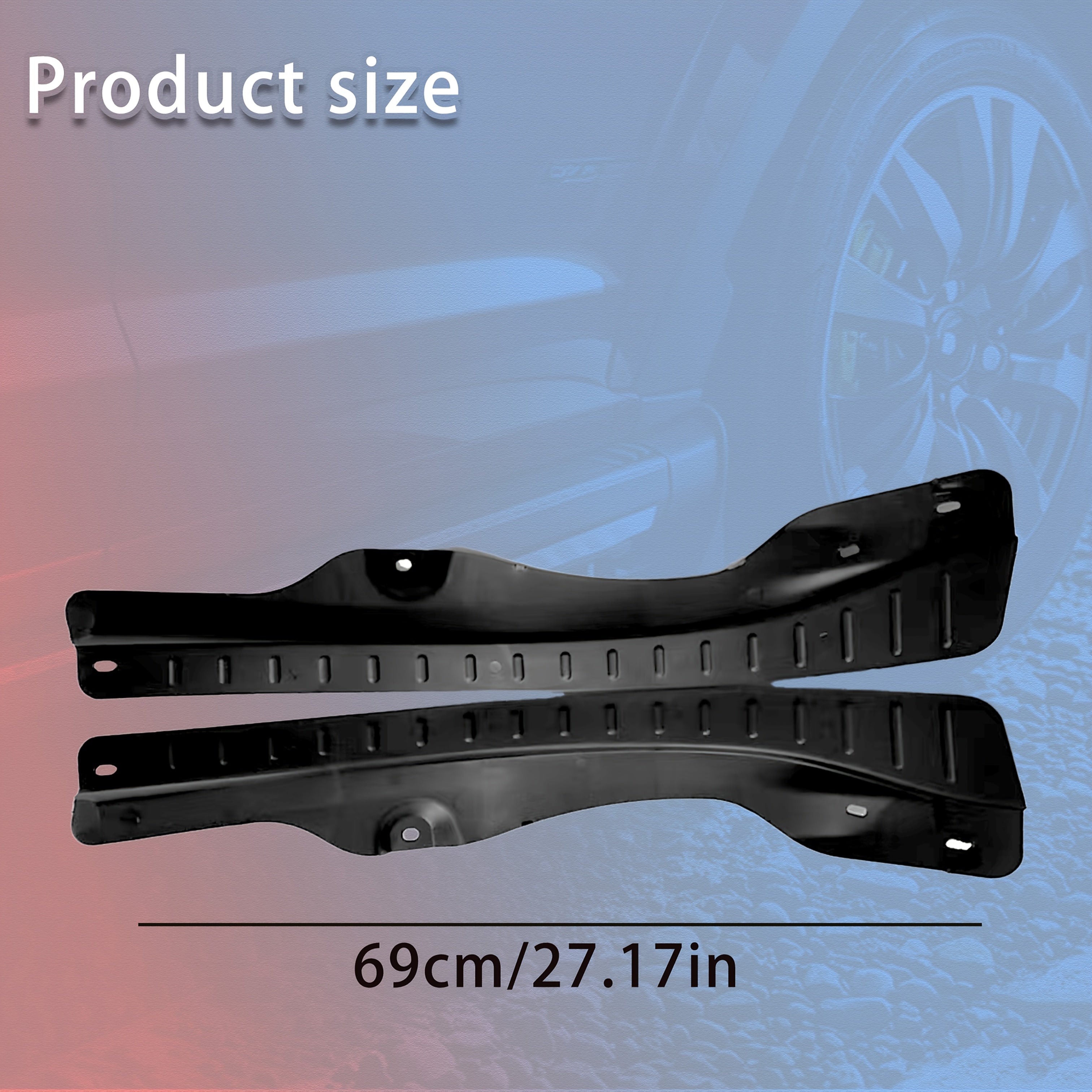 2Pcs Black Plastic Mud Flaps for SUV Wheel Protection Scratch-Resistant Durable