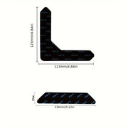 Qayta ishlatiladigan gilam tutqichlari 12 dona, sirpanmaydigan gilam padlari yog'och pol uchun