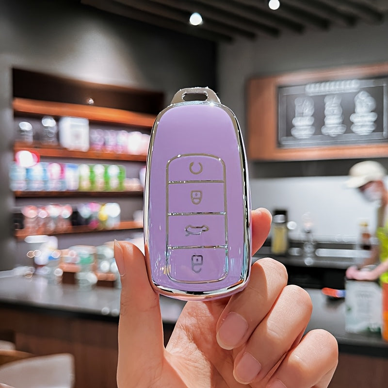 Premium TPU Key Fob Cover Case for Cars Scratch-Resistant Keychain Accessory