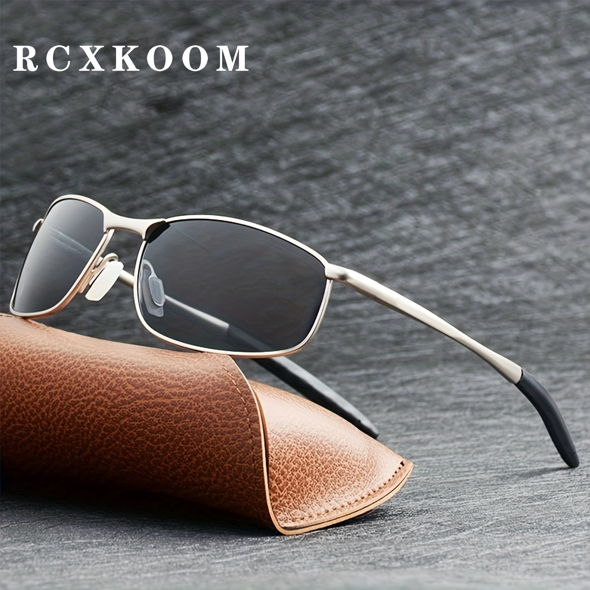 Men's Polarized Metal Frame Sunglasses for Driving and Sun Protection