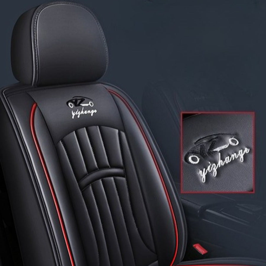 Car Seat Covers And Floor Mats Full Set Blue Gray Wear-Resistant Non-Slip