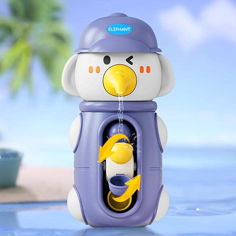 Bath Toys for Babies and Toddlers Water Spinning Elephant Suction Toy for Bathtub