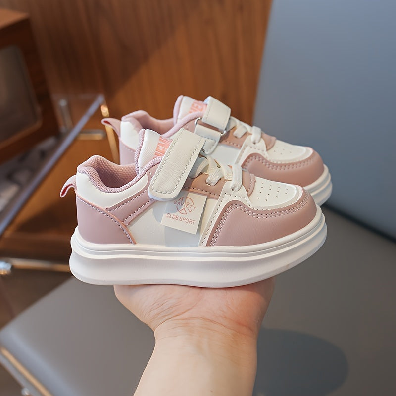 Kids White Sneakers for Boys and Girls Age 1-6 Lightweight Casual Running Shoes