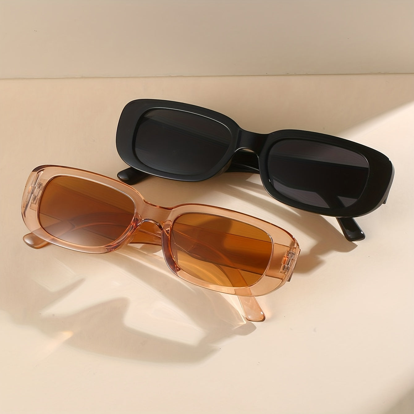 Half Pair of Stylish Square Frame Glasses for Men and Women