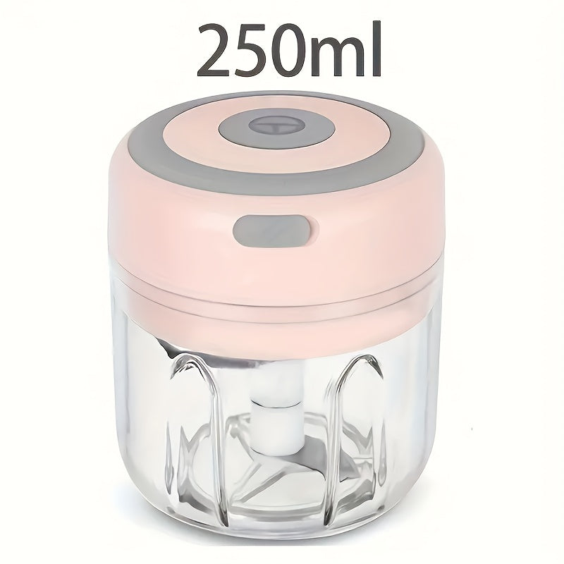 Compact USB Rechargeable Food Blender for Outdoor Use with 500mAh Battery