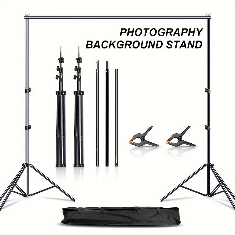 Adjustable Iron Backdrop Stand for Portrait and Green Screen Photography