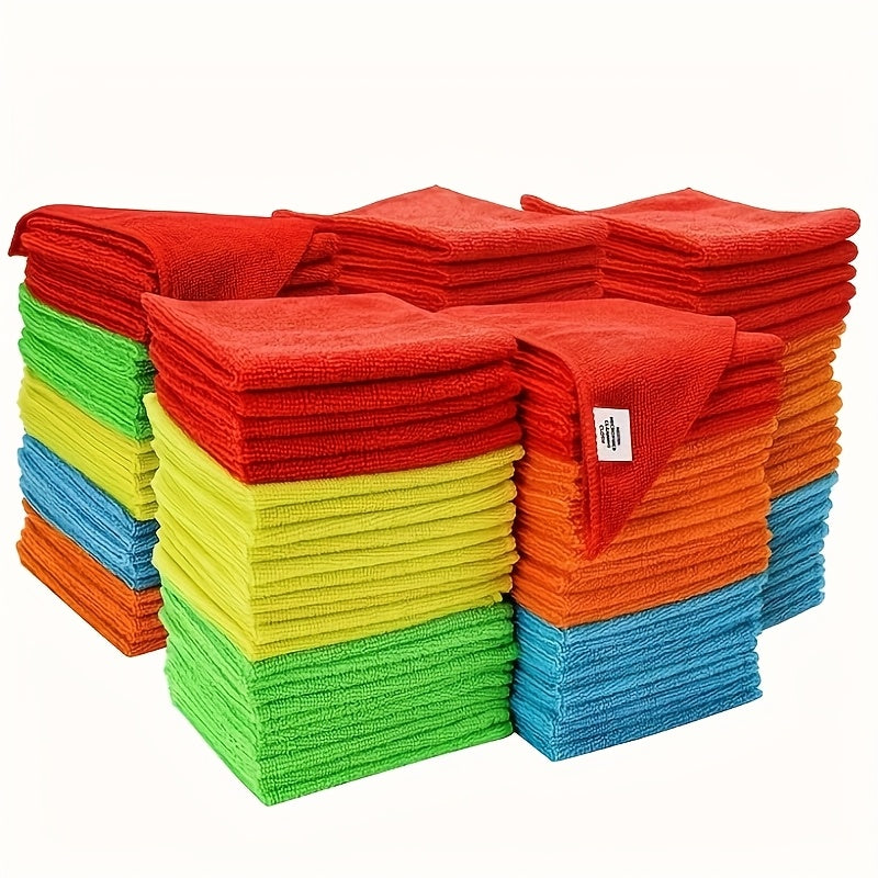 Reusable Microfiber Cleaning Cloths Pack of 50 Multi-Color Household Kitchen Car