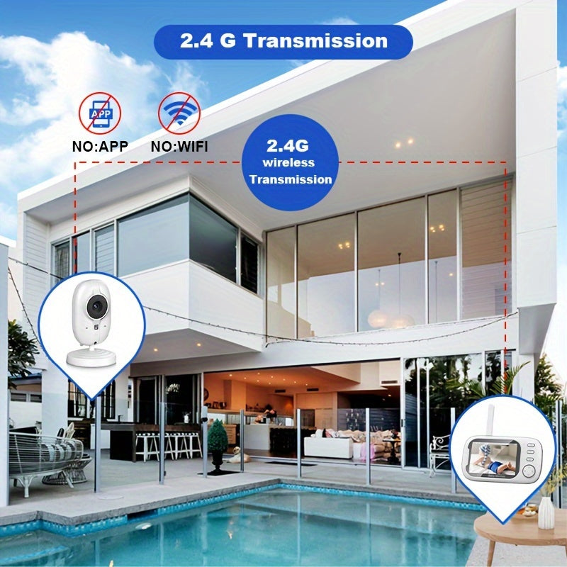 Indoor Security Camera 720P HD Night Vision Two-Way Audio Temperature Detection Smartphone Compatible