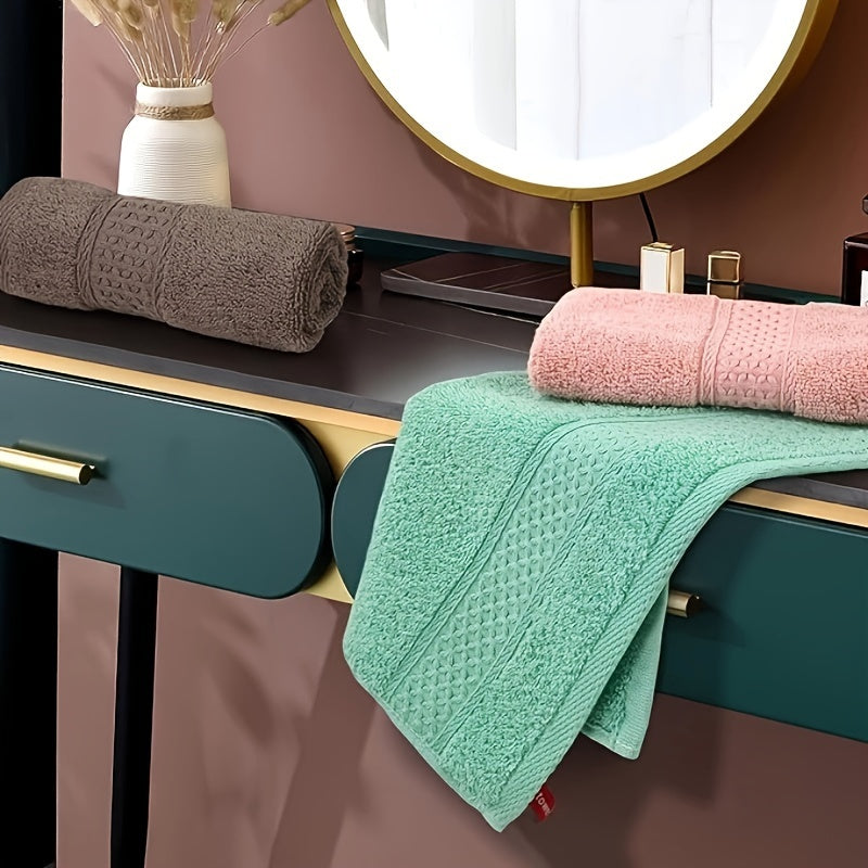 6-Piece Cotton Towel Set Absorbent Quick-Drying Soft Bathroom Towels
