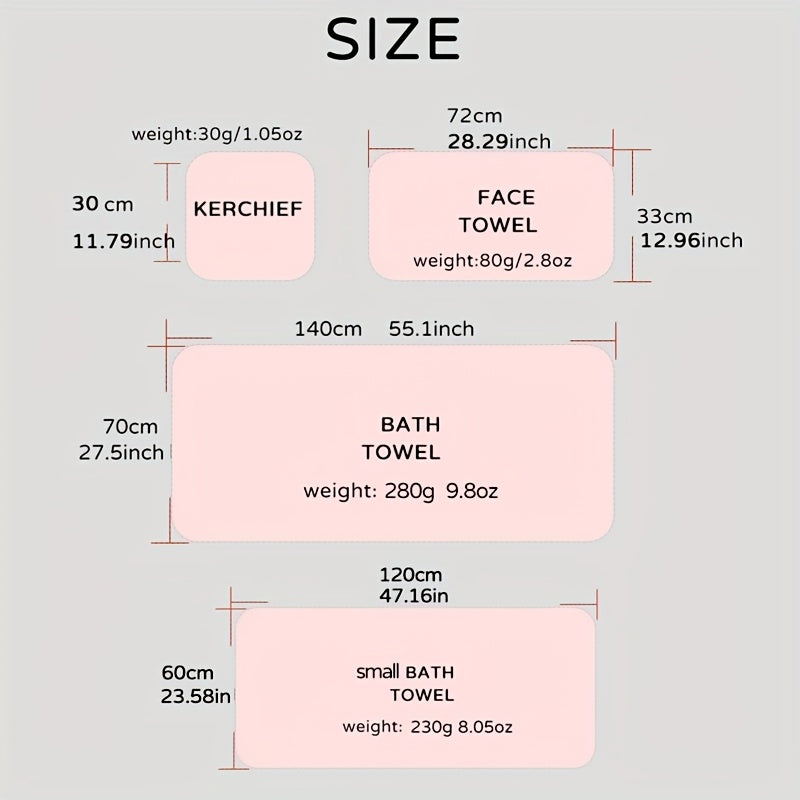Koʻk va oq chiziqli mikrotoʻqimachilik hammom sochiqlari toʻplami katta hammom sochiq va yuvinish mato bilan birga