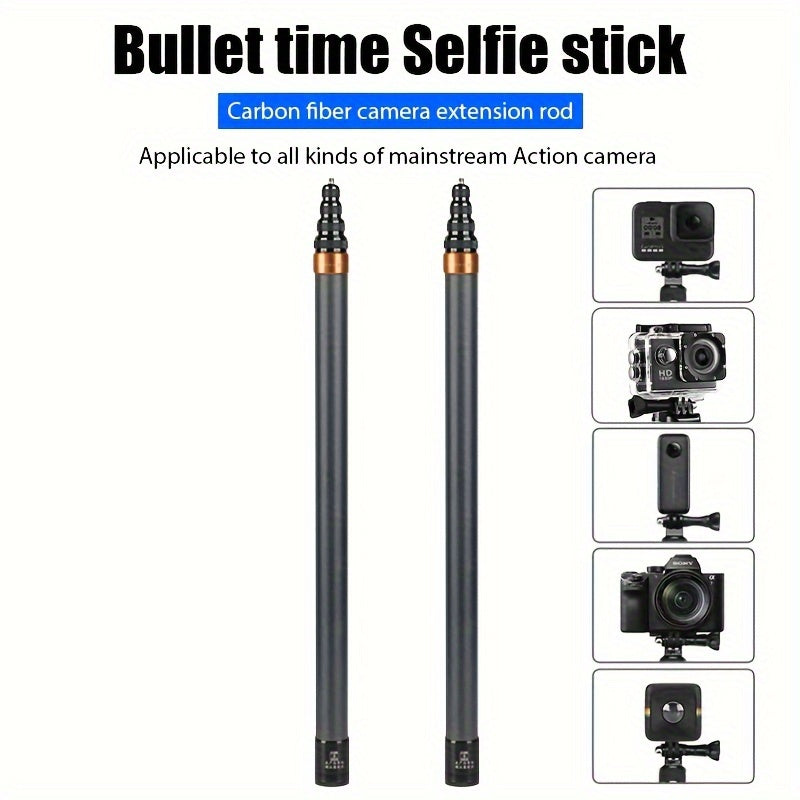 290cm Carbon Fiber Selfie Stick for Insta360 X3 One X2 One RS