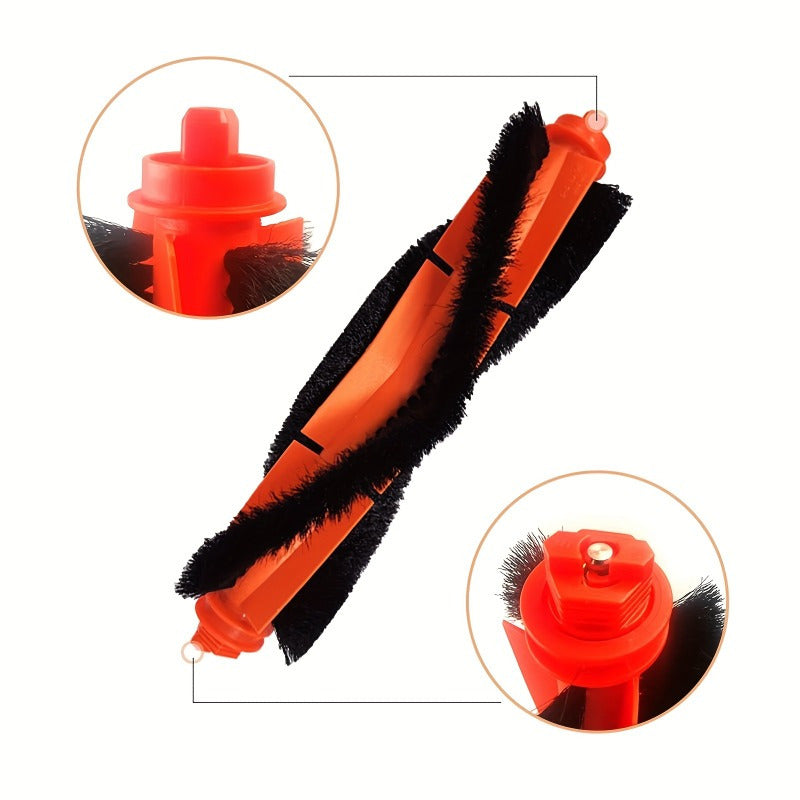 Xiaomi E10 B112/E12/3C Plus C103 Robot tozalagichi uchun almashtirish qismlari to'plami 1 asosiy cho'tka, 4 yon cho'tka, 3 filtr, 2 mopa mato va 10 dona plastik va mato pol ulanish to'plamini o'z ichiga oladi.