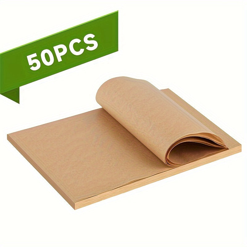 50/100 шт. барбекю-коврик из бумаги 15,24x20,32 см, антипригарные силиконовые масляные листы для выпечки