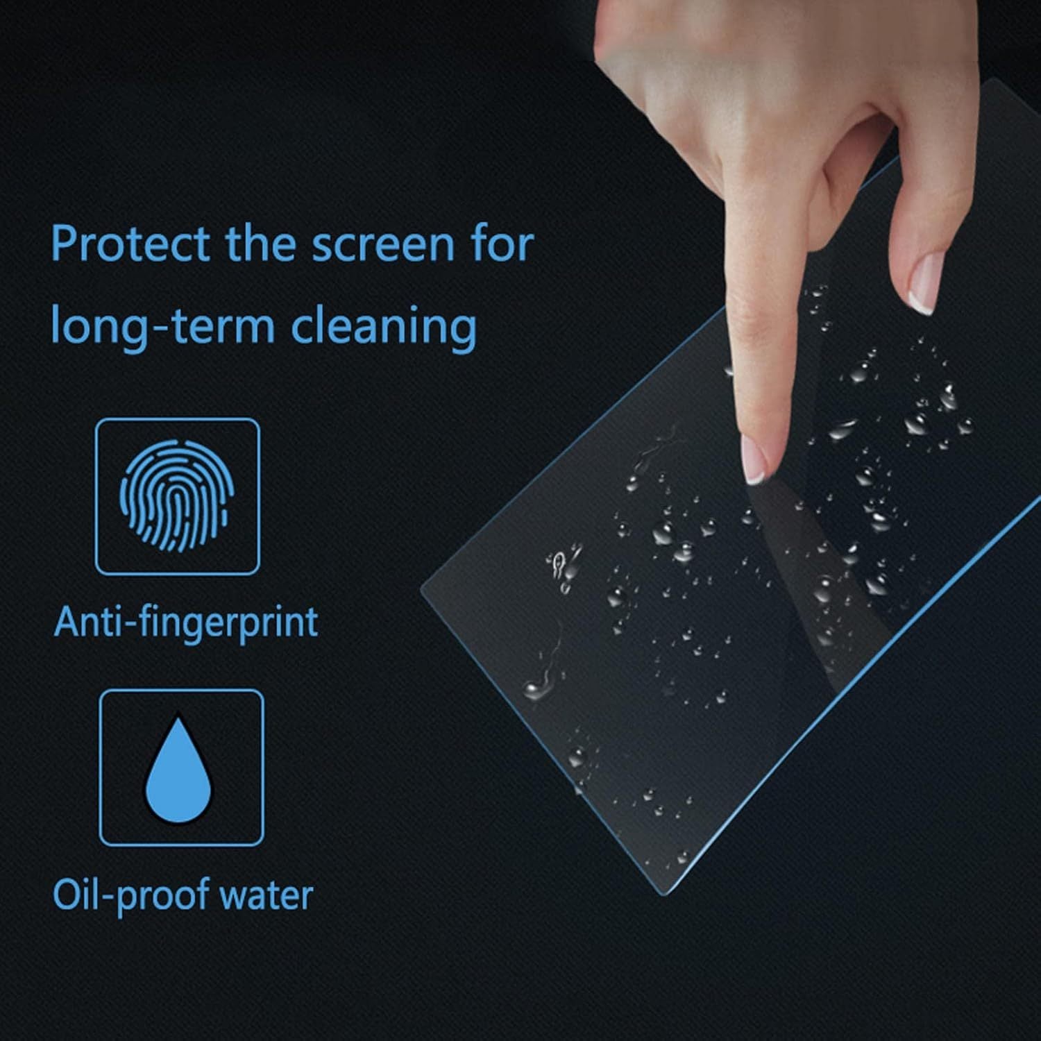 Car GPS Navigation Screen Protector Tempered Glass for LCD Screen 2021-2023