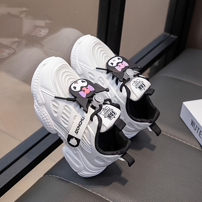Kids' Cartoon Closure Sneakers with Breathable Mesh and Soft Sole for Boys and Girls