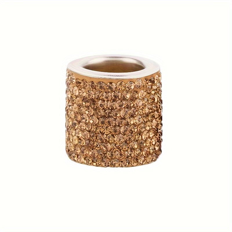 Car Interior Crystal Rhinestone Headrest Collar Ring SUV Truck Decor