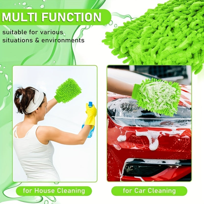 2/4 dona mikrotoʻlqinning avtomobilni yuvish qoʻllari yumshoq, chizilmasdan tozalash asboblari