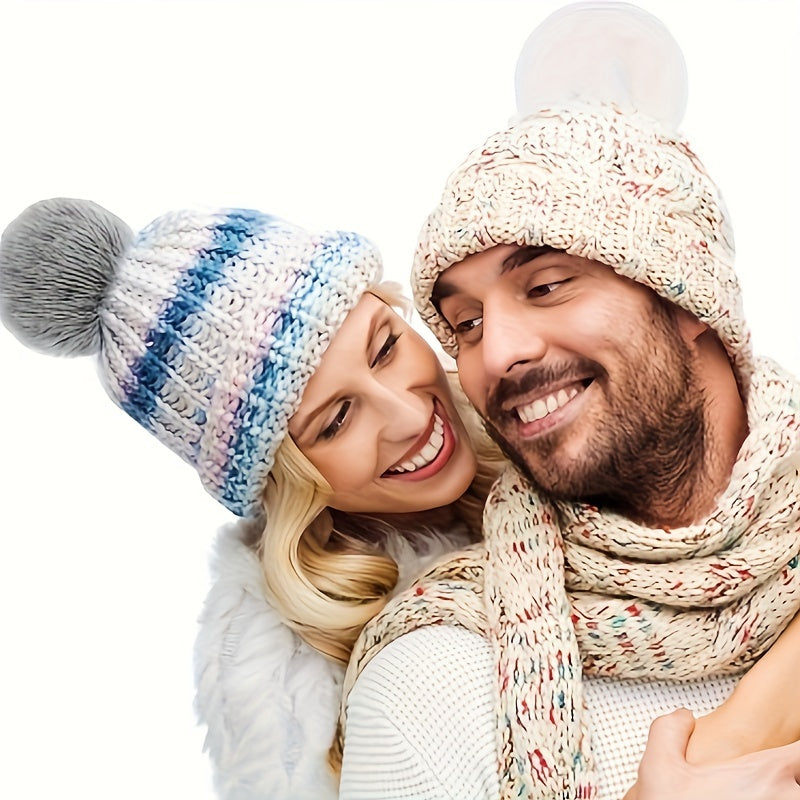 Faux Fur Pom Poms Set of 12 for Hats Keychains Scarves Bags Christmas Halloween