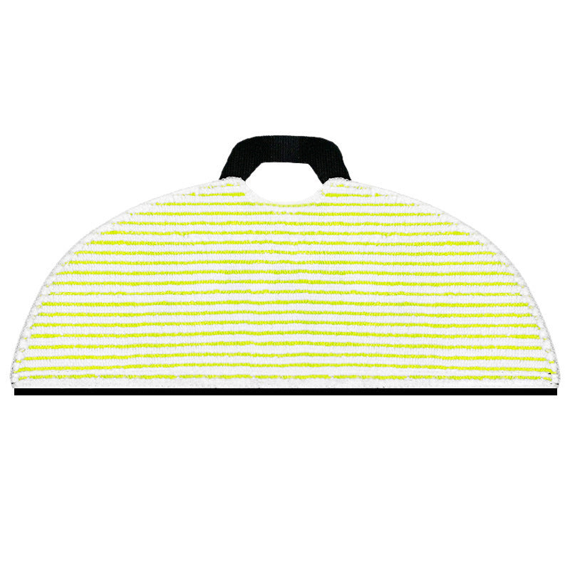 Replacement Mop Cloth for Robotic Vacuums Polyester Elastic Edges Yellow White Stripes Machine Washable