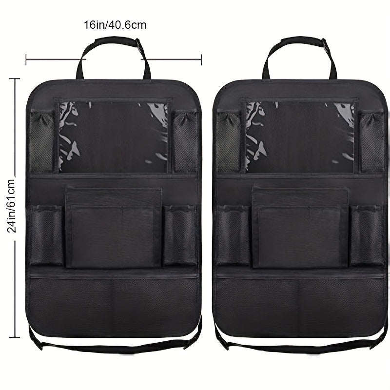 Car Backseat Organizer with 25.4cm Table Holder and 9 Storage Pockets